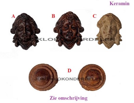 = Kuif / Klokkast ornamentjes =45609 - 0