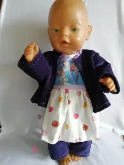 Baby born kleding 1-2-6