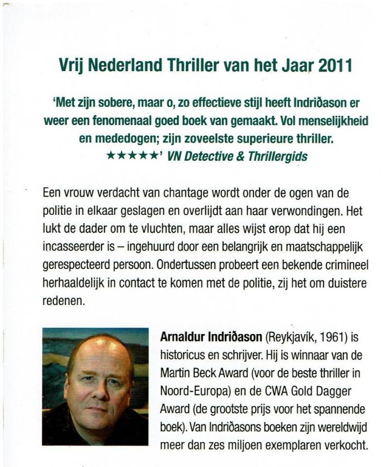 Arnaldur Indridason = Doodskap - Afbeelding 2