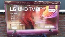 Gewonnen in prijsvraag nieuwe TV  43 inch  (108cm)  merk LG