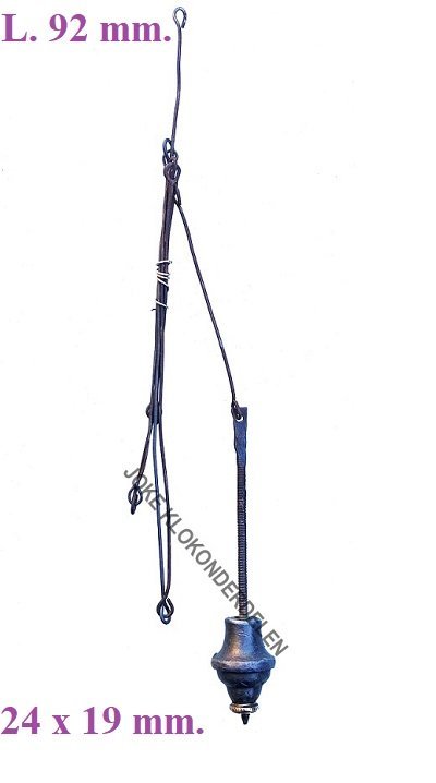 = Mini comtoise slingerklootje + draad =45597 - nr. 1