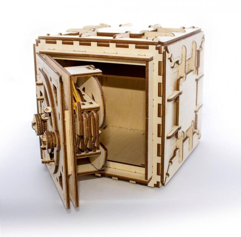 Houten bouwpakket Ugears Kluis 20 cm - nr. 1