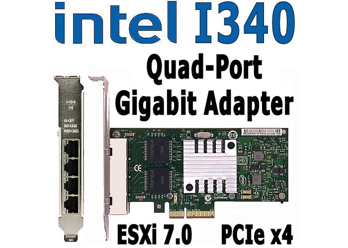 Intel i340-T4 Quad-Port Netwerk Kaart, PCI-e x4, ESXi 7, W10 - Afbeelding 2
