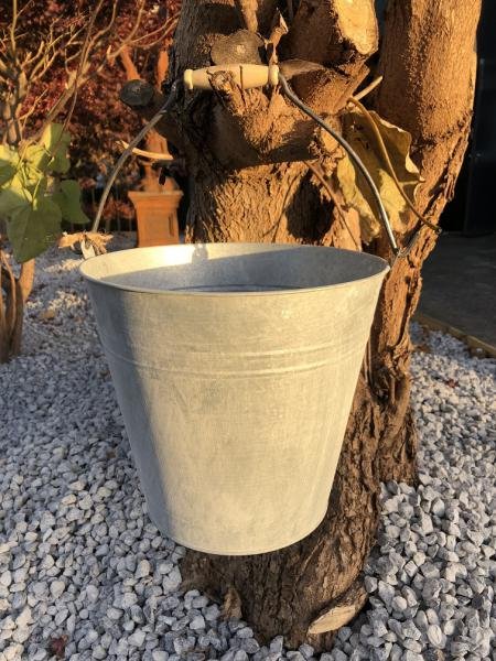 Emmer van zink -emmer -zink -tuin emmer-deco tuin - Afbeelding 4