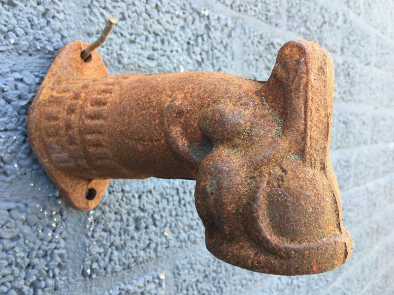 Fontein uitloop - Gargoyle stijl, van gietijzer. - Afbeelding 7