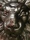 Grote leeuwenkop,vol steen, donkerbrons-leeuw-fontein - 5 - Thumbnail