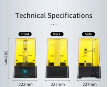 Anycubic Photon Mono 3D Printer LCD Screen, 130x80x165mm - 7