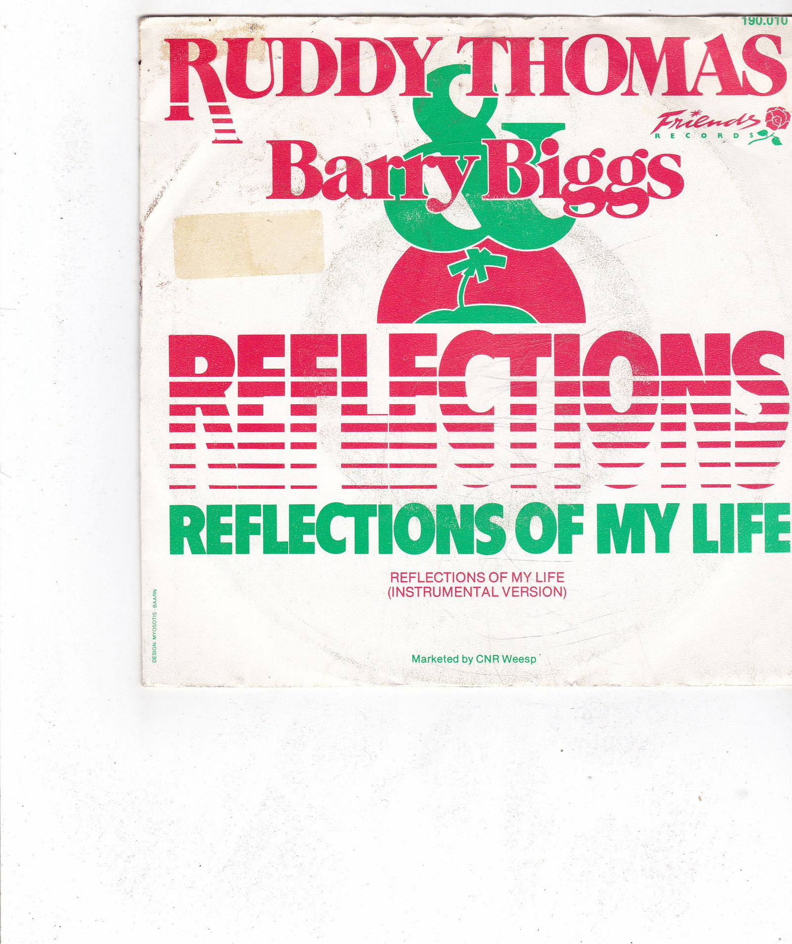 Single Ruddy Thomas & Barry Biggs - Reflections of my life - nr. 1
