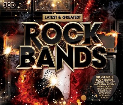 Latest & Greatest Rock Bands (3 CD) Nieuw/Gesealed - 0