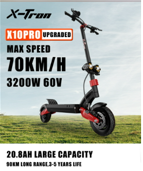 X-Tron X10 Pro 1600W *2 Motor 60V 20.8Ah -70km/h 90KM Range - 6