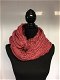 Gebreide col sjaal kabel oud rose - 0 - Thumbnail