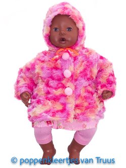 Annabel 46 cm Jasje roze/multi