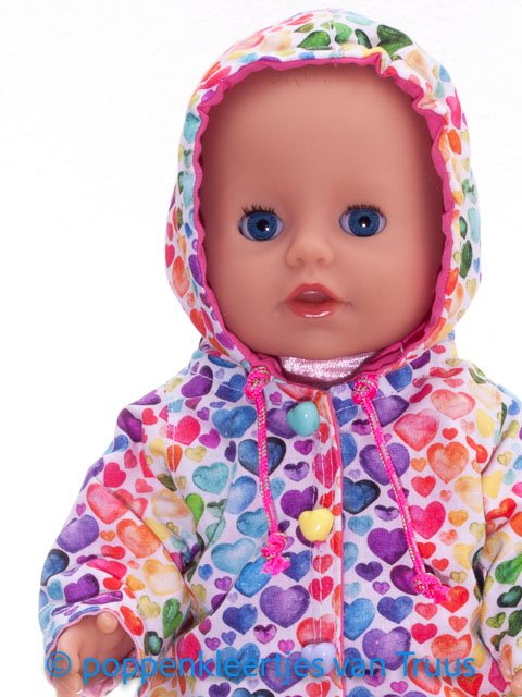 Baby Born Badpopje 32 cm Jasje hartjes/multi - Afbeelding 2