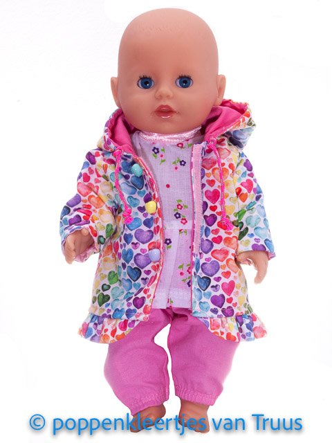 Baby Born Badpopje 32 cm Jasje hartjes/multi - Afbeelding 3