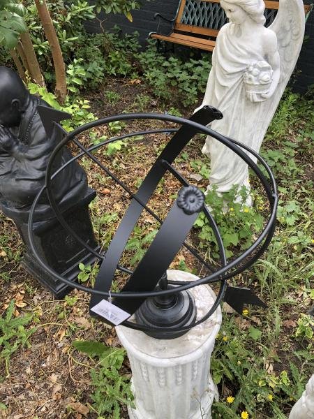 Zonnewijzer, smeedijzer zwart -zonnewijzer-tuin deco - Afbeelding 3