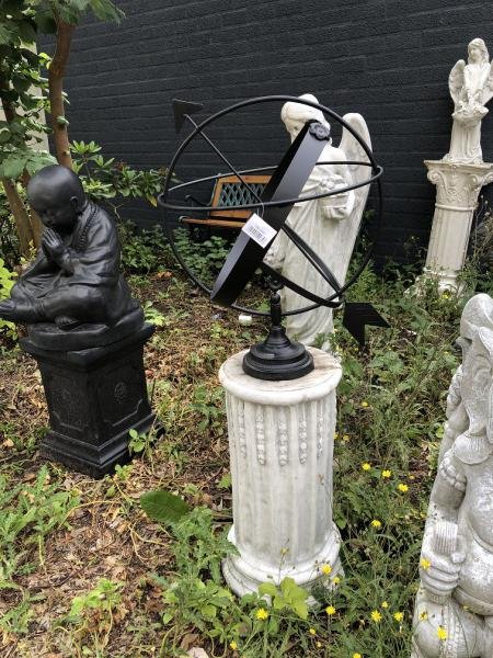 Zonnewijzer, smeedijzer zwart -zonnewijzer-tuin deco - Afbeelding 4