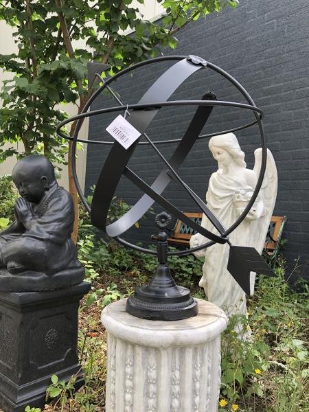 Zonnewijzer, smeedijzer zwart -zonnewijzer-tuin deco - Afbeelding 5