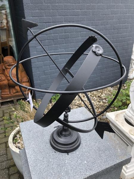Zonnewijzer, smeedijzer zwart -zonnewijzer-tuin deco - Afbeelding 7