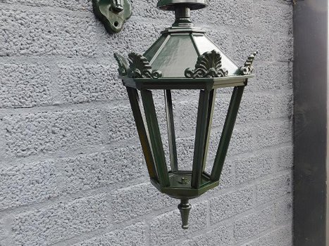 Exterieur licht Turijn, keramische fitting en glas-hanglamp - 0