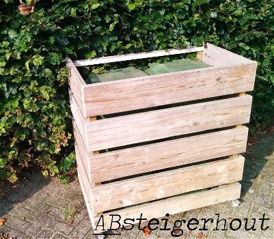 Container ombouw van gebruikt steigerhout! - 5