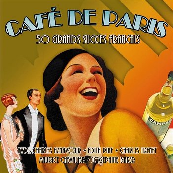 Café De Paris - 50 Grands Succes Francais (2 CD) Nieuw/Gesealed - 0