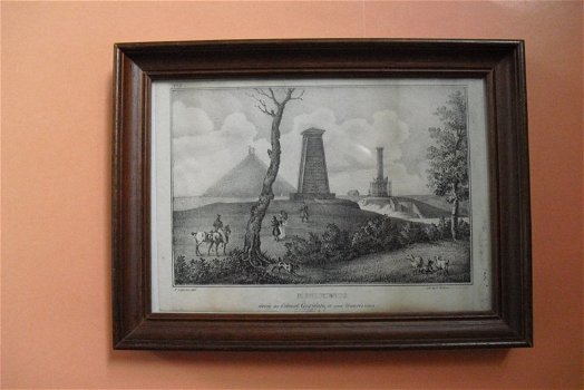 Monumente elevés au Colonel Gorden, et aux Hanovriens, lithografie uit 1825 - 0