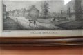 Village De Fleurus, lithografie uit 1825 - 1 - Thumbnail