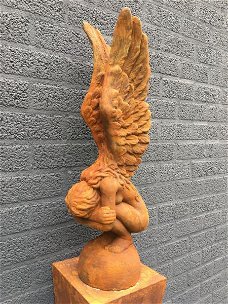 engel- oxide Engel- vleugels omhoog,engel-tuin beeld