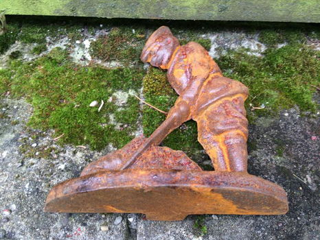 Een golfer uit gietijzer, gewoon heel leuk - golf -deco - 3