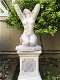 Mooi vol stenen beeld-naakte knielende vrouw-pikant - 1 - Thumbnail