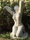 Mooi vol stenen beeld-naakte knielende vrouw-pikant - 2 - Thumbnail