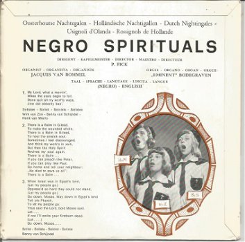 Oosterhoutse Nachtegalen – Negro Spirituals (1973) - 1