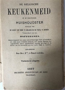 De Belgische keukenmeid, Oud kookboek, (vermoed 1910-1920) - 1