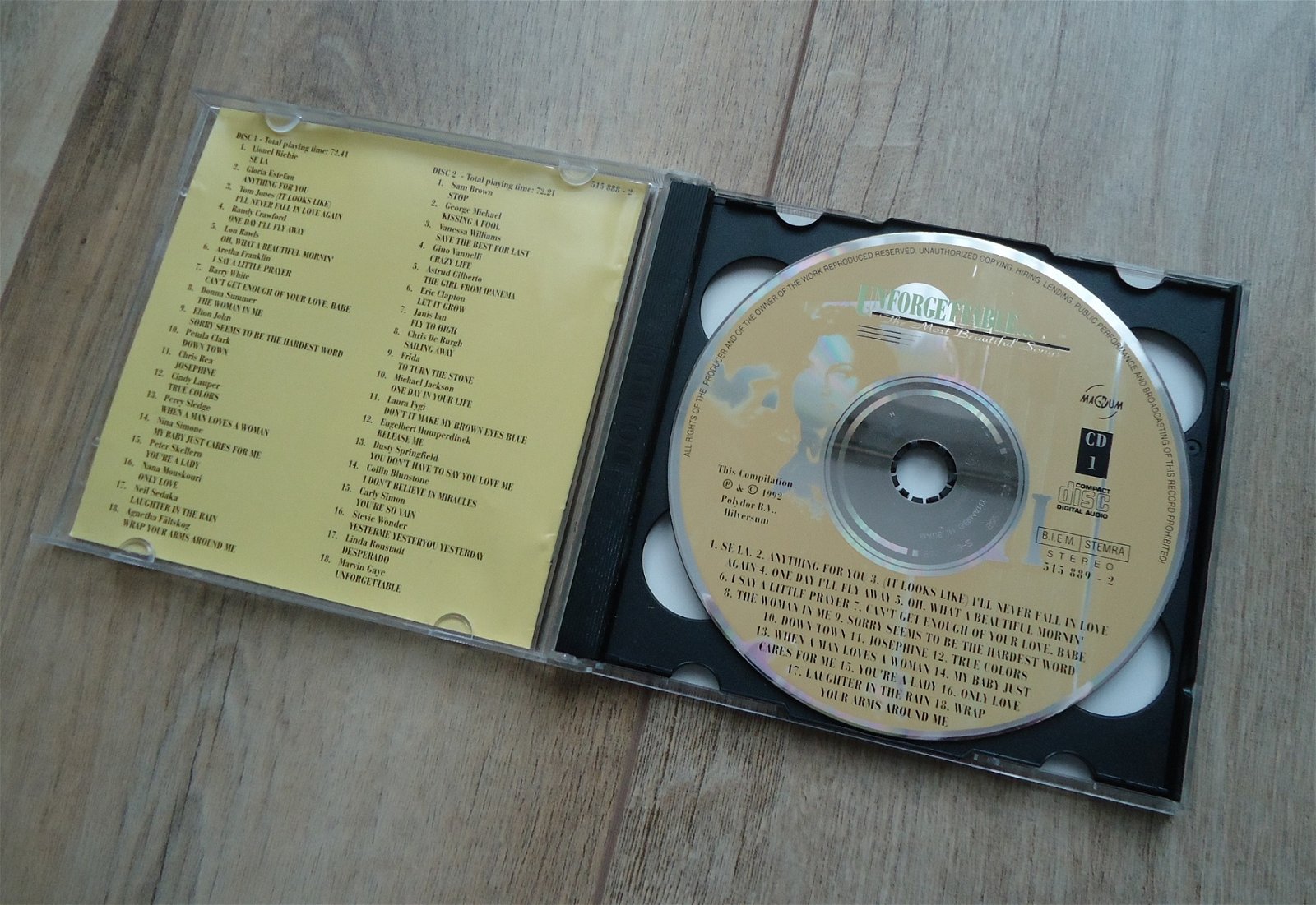 De originele dubbel-verzamel-CD Unforgettable van Magnum. - Afbeelding 3