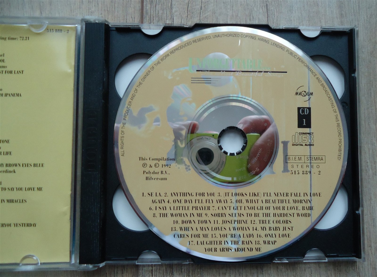 De originele dubbel-verzamel-CD Unforgettable van Magnum. - Afbeelding 7