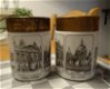 Twee oude voorraadpotten van opal glas (afbeelding: Berlijn) - 7 - Thumbnail