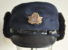 Politiepet politie Letland , wintermuts , pet