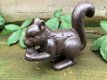 Eekhoorn beeld gietijzer bruin. -eekhoorn -tuin deco - 1 - Thumbnail