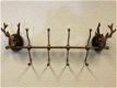 Kapstokrek metaal-brons look met 2 herten-hert - 0 - Thumbnail