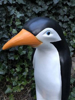 Pinguin beeld in kleur, polystein-show-tuin deco-pinquin - 3