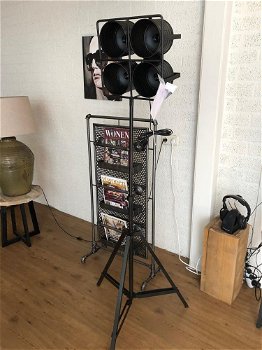 industriële 4 spot-studio-film lamp-zware uitvoering-zwart - 1