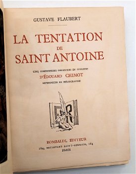 [Reliure] Flaubert 1935 Tentation de Saint Antoine - Chimot - 2