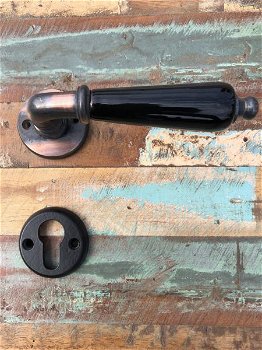 deurbeslag Karan-I0-copper- PZ rozet-deurbeslag - 2