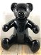 mooi zwart zittend beertje-beer-deco-beeld-kinderkamer - 1 - Thumbnail