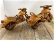 Set handgemaakte houten motoren-lowriders-motor-kado - 0 - Thumbnail