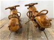 Set handgemaakte houten motoren-lowriders-motor-kado - 5 - Thumbnail
