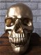 Skull-schedel, uit Polystein, gold-schedel -deco - - 0 - Thumbnail