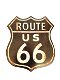 Metalen bord Tin Sign Route US 66 - 0 - Thumbnail