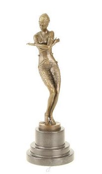dansesres- bronzen beeld- danseres- brons beeld-pikant - 1