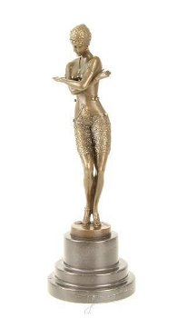 dansesres- bronzen beeld- danseres- brons beeld-pikant - 2